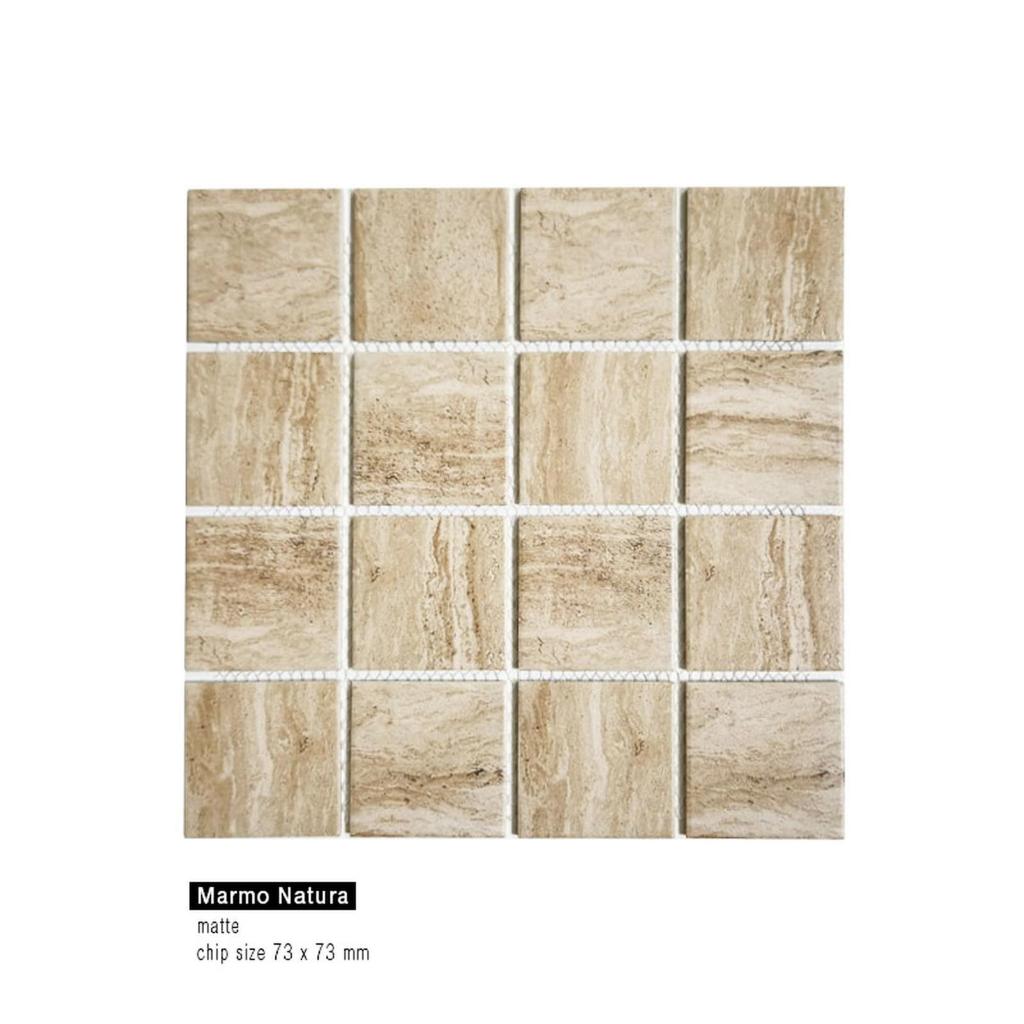 Keramik Mosaic Lantai Interior Eksterior Kamar Tidur Dinding Kamar Mandi  Matte - Mozza Marmo Natura