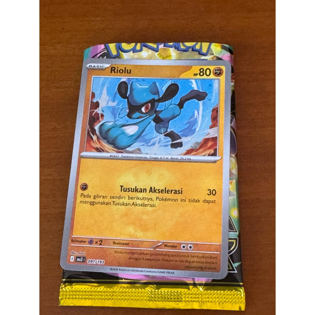Riolu energi holo evolusi mega impian ex ma3 pokemon