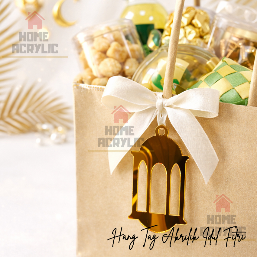 Tag Hampers Akrilik Hang Tag Eid Mubarak Acrylic Tag Lebaran Hang Tag Lebaran Hampers Lebaran