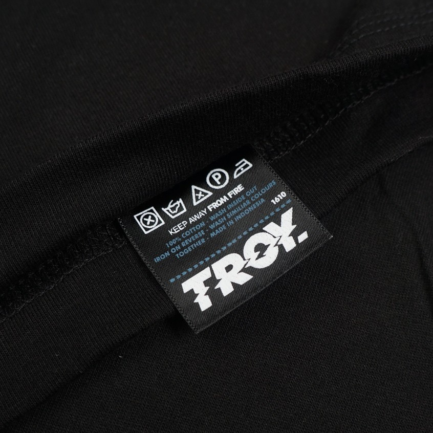 Troy Company Neck Strip Tshirt Black Ecoute - Kaos Lengan Pendek Kaos Hitam KST 3034-2B2W