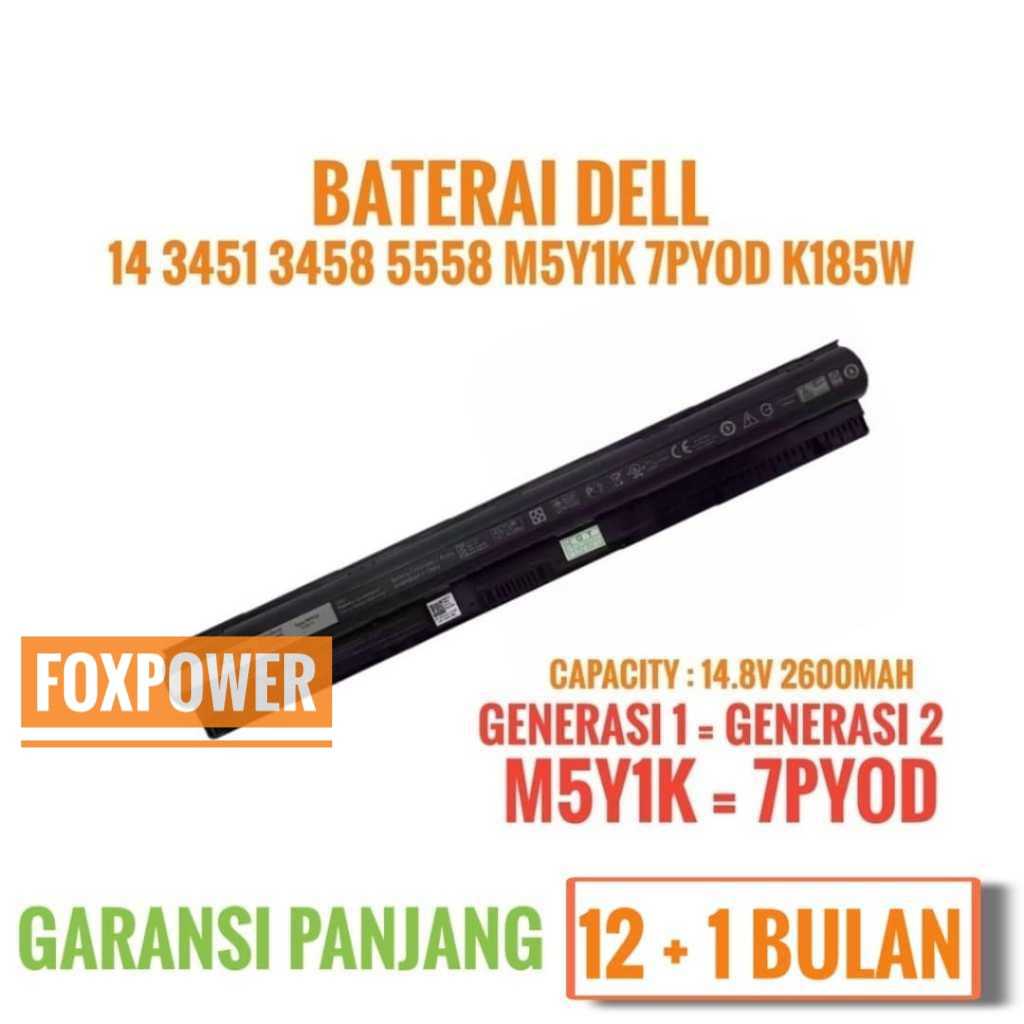 BATERAI DELL Vostro 3451 3458 3459 3468 3558 M5Y1K GEN 2