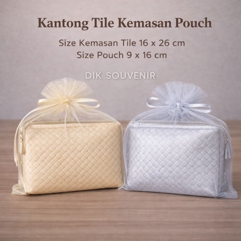 kantong tile kemasan souvenir pouch