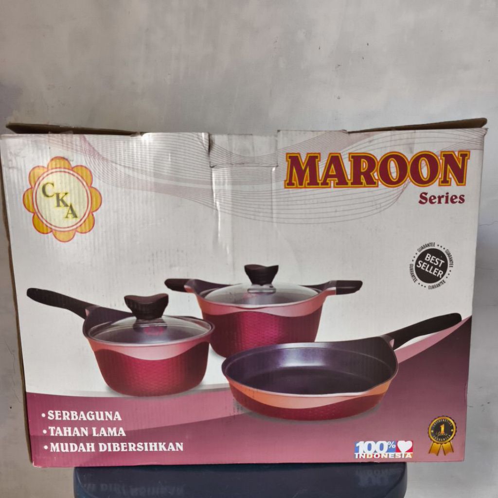CKA Maroon series panci serbaguna