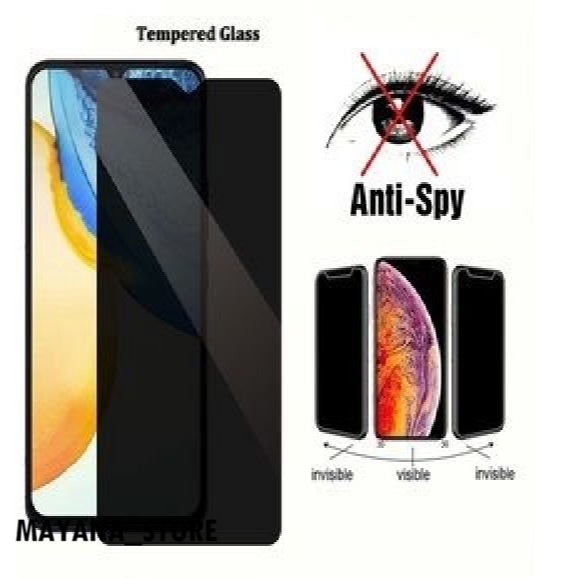 28 - TEMPERED GLASS SPY ESD STATIC FOR VIVO Y29 4G Y28 Y27 5G 4G Y27S Y22 2022 Y21T Y21S Y21A Y21D Y