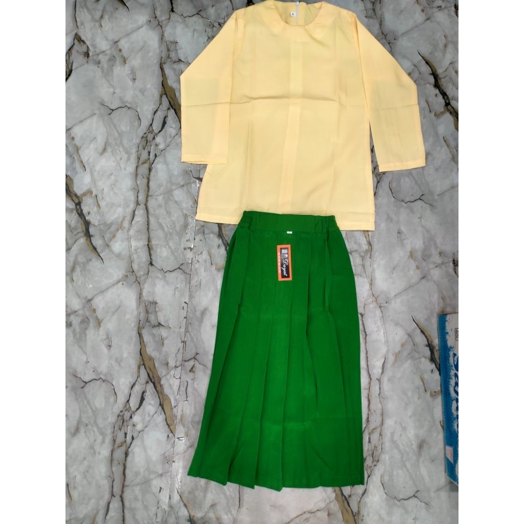 baju muslim stelan sekolah/ngaji anak perempuan