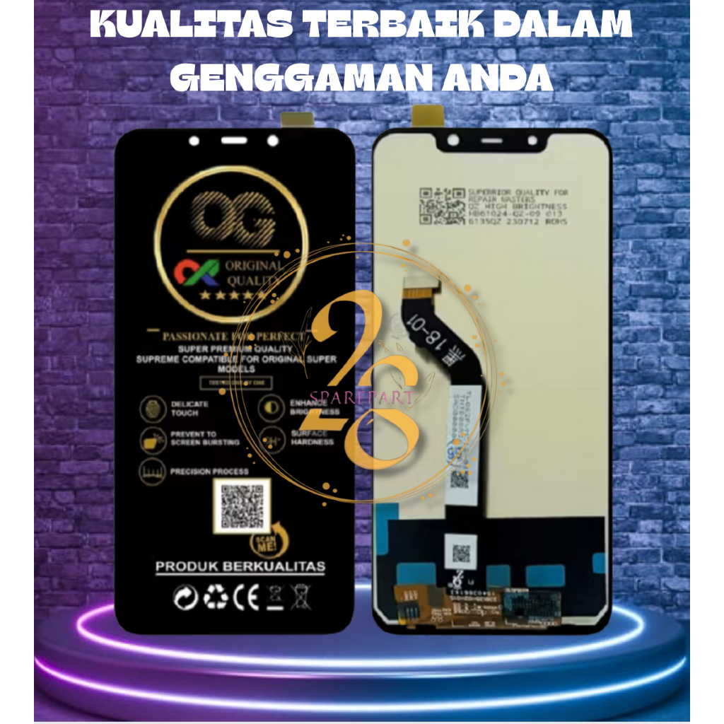 (FREE ONGKIR) LCD TOUCHSCREEN POCOPHONE F1 ORIGINAL 100% FULLSET