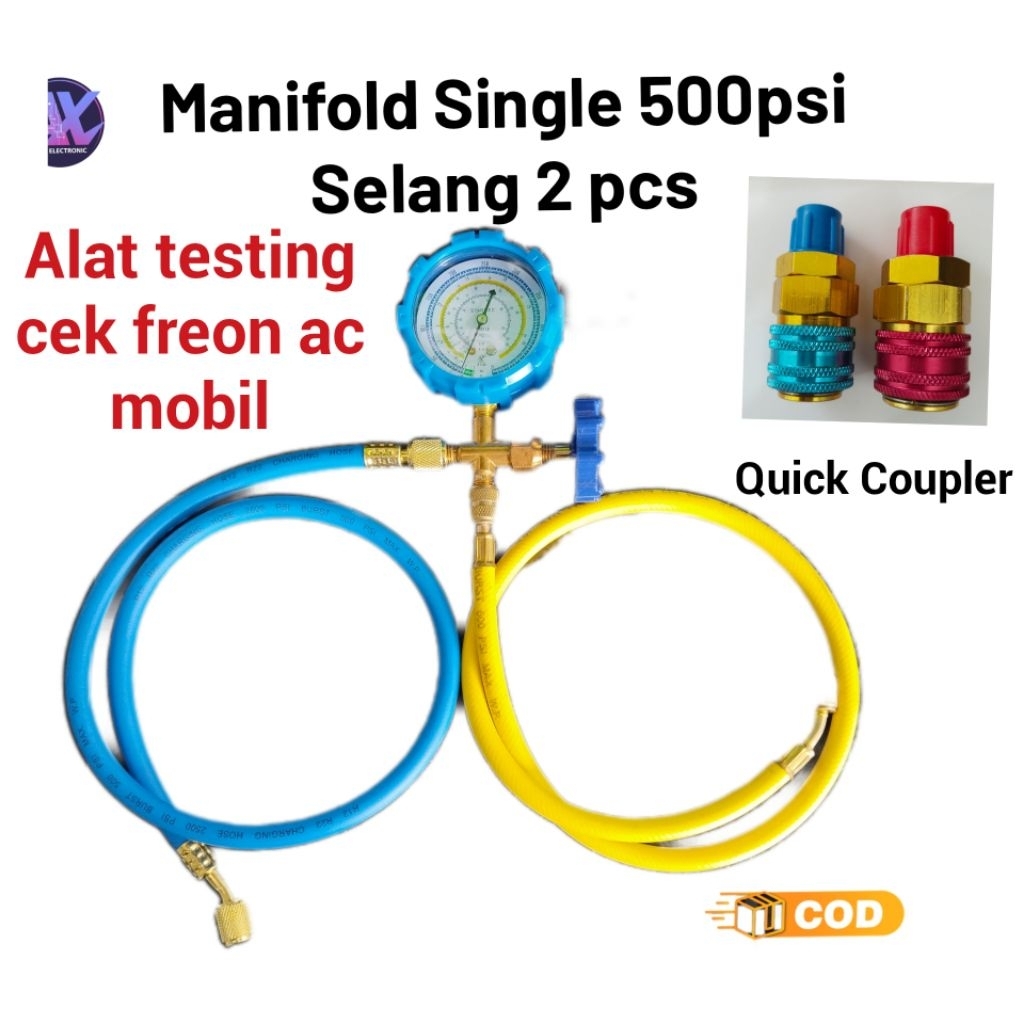 alat testing/cek/pengisian Freon ac mobil R134a, palet alat pengisian/ tes freon ac mobil