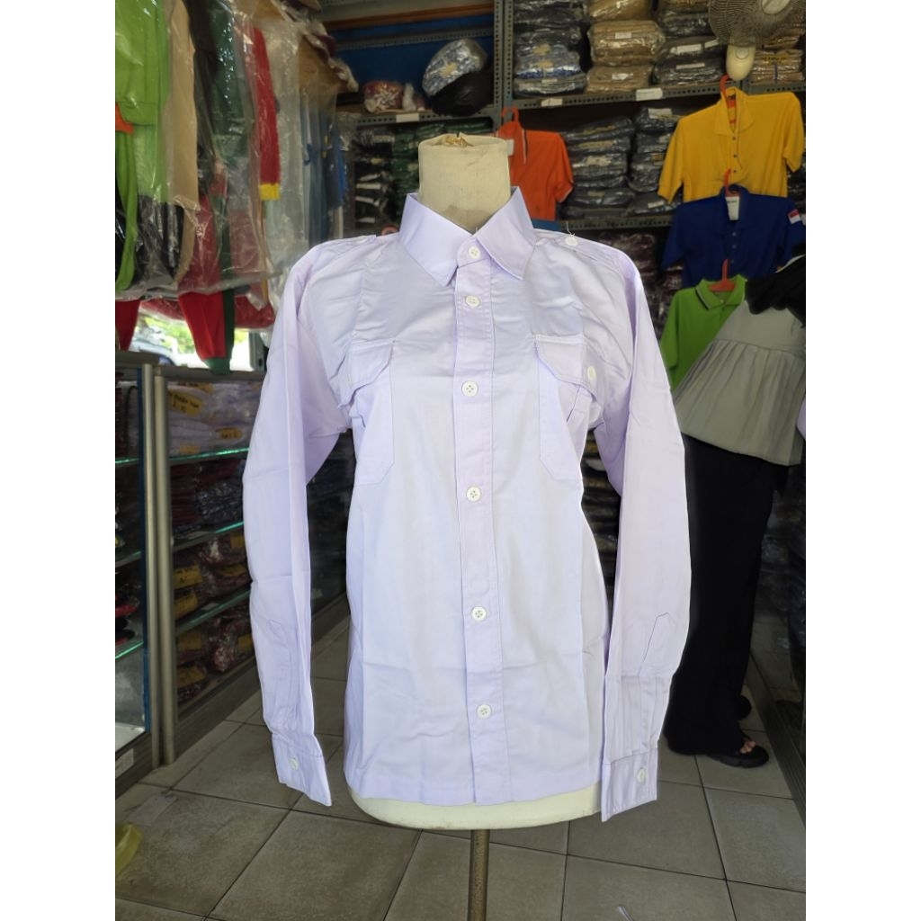 Baju dinas putih PDL wanita saku atas/baju dinas wanita ASN