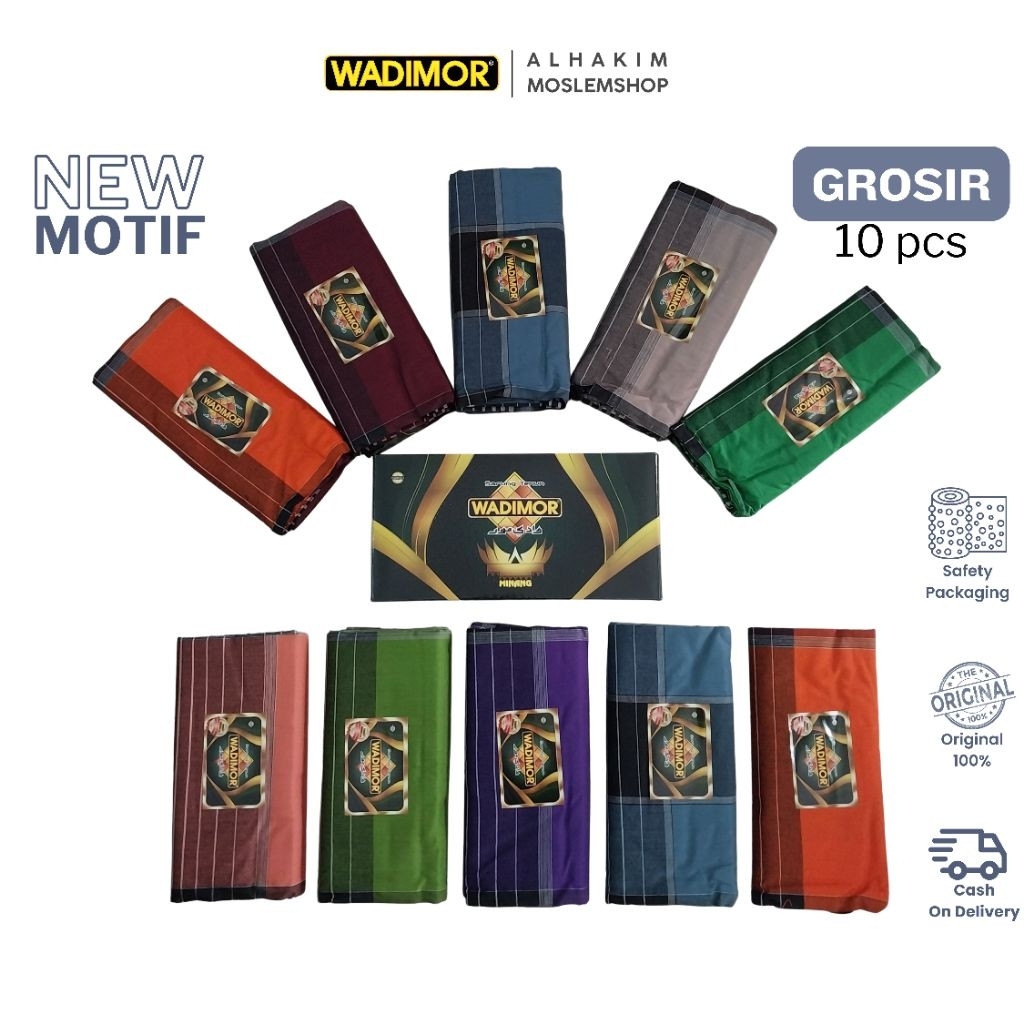 GROSIR Sarung Wadimor Aneka Motif Sarung Dewasa Murah Tiga Dara | Manik  Manik | Polos Warna