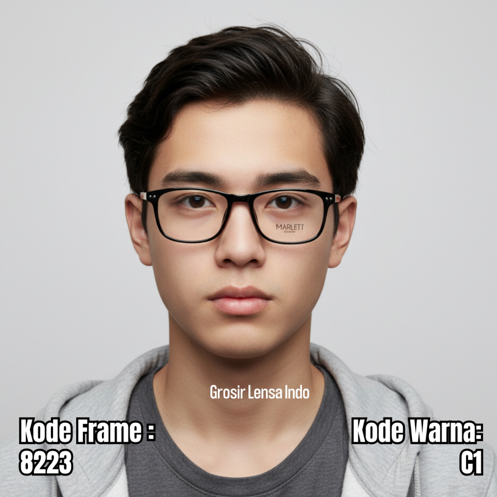 FRAME KACAMATA MARLETT WANITA/PRIA 8223 LEBAR FRAME 129 SIZE 49
