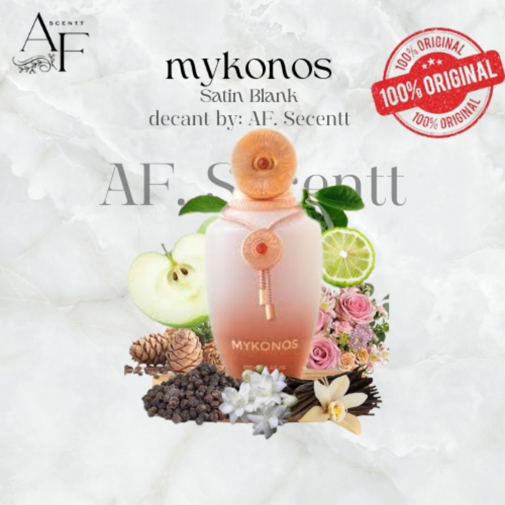 Decant Mykonos satin blanc