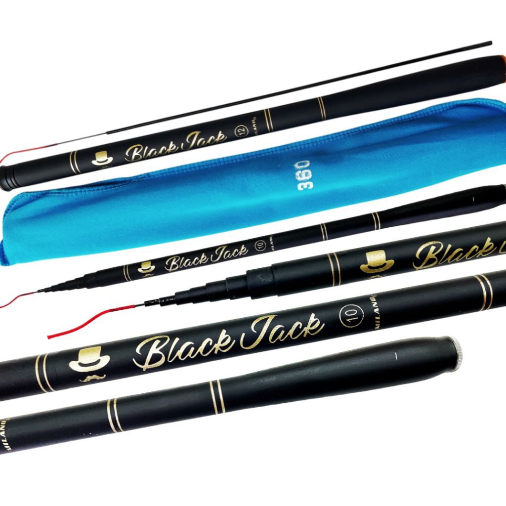 Joran MILANO BLACK JACK | Ruas Pendek | Fiber