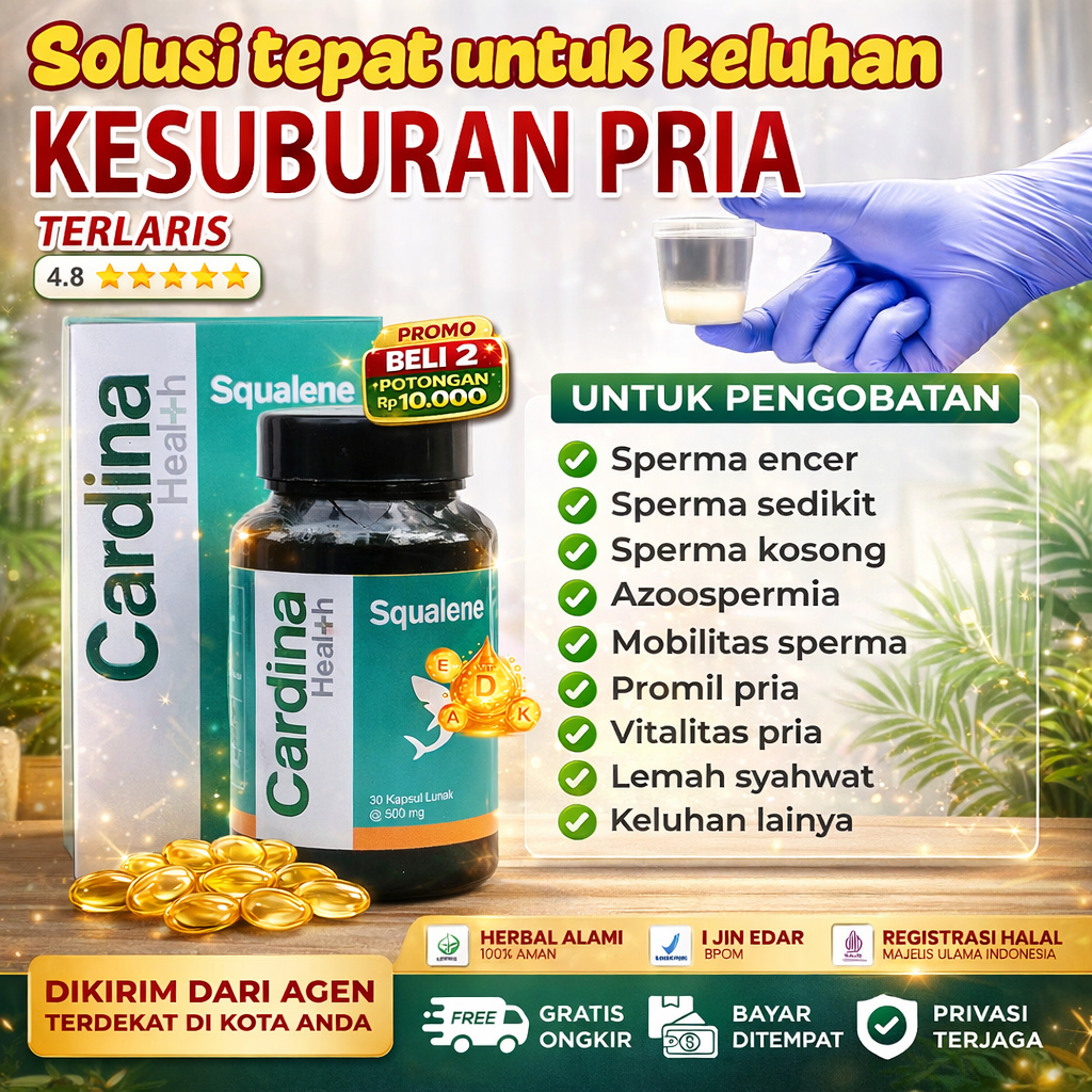 Obat Sperma Kental dan Subur Vitamin Kesuburan Pria Pengental Air Mani Encer Obat Promil Laki laki P