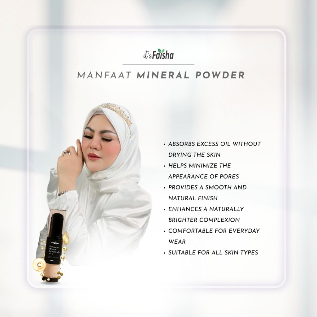 It's Faisha PowerStay Mineral Loose Powder Vit C For All Skin Type