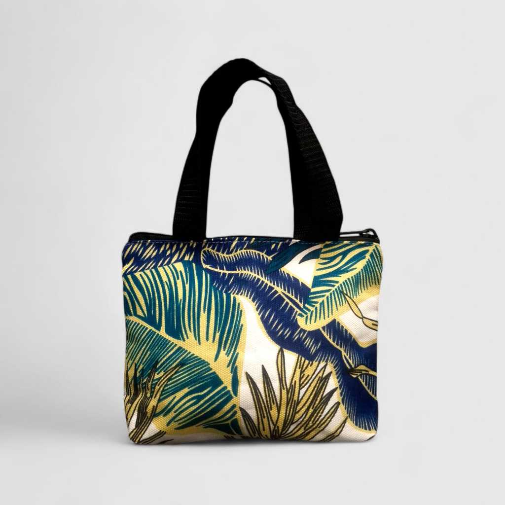 Tas jinjing kecil Bahan kanvas tebal motif banyak