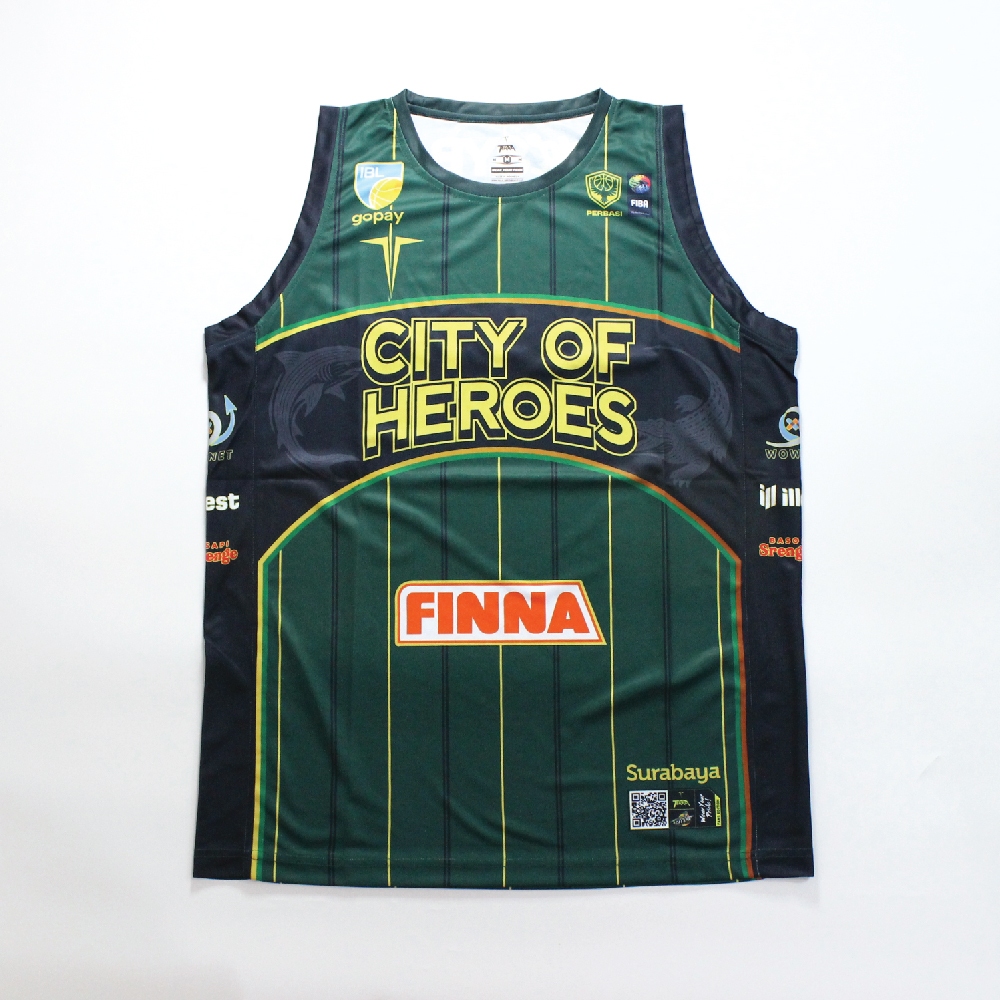 Fans Edition Jersey Basket Pacific Caesar Surabaya City Edition IBL 2026 Hijau Botol