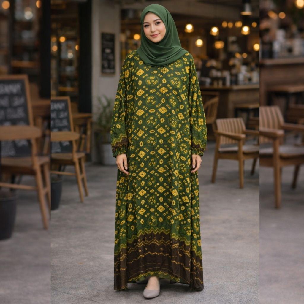 Anggia Handmade - Hazel Dress Green