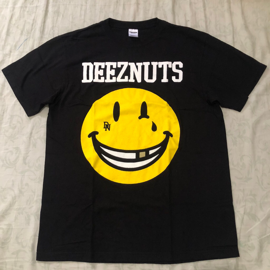 Tshirt Kaos DEEZ NUTS Band Merch Crooked Smile Album Artwork Official Licensed Hammersonic 2023 Size