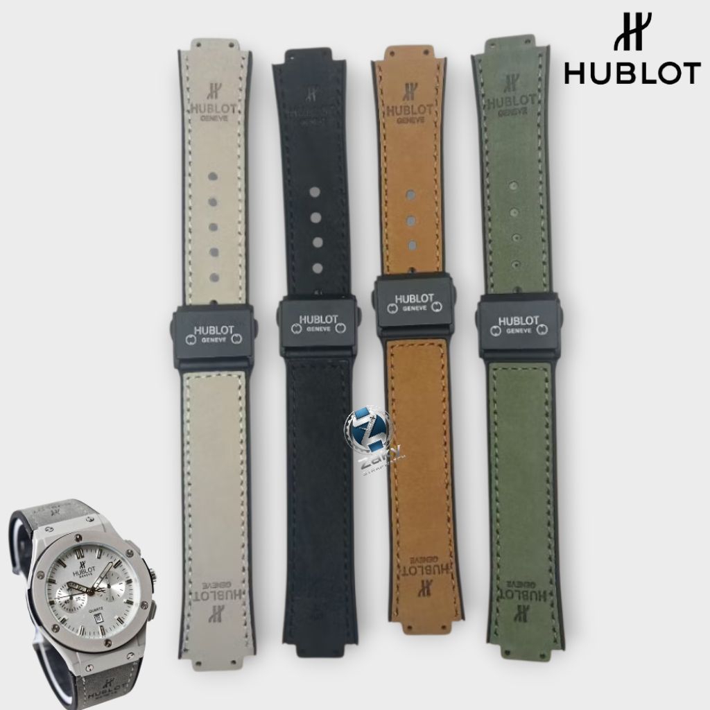 Strap Tali Jam Hublot Geneva Kulit 18mm×20mm Warna Beragam