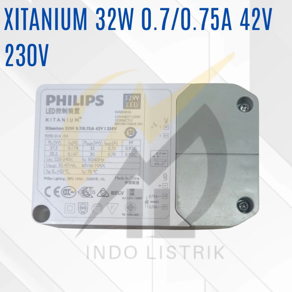 Led Driver Xitanium 32w 0.7/0.75A 42v 230v / Trafo Xitanium 32w 0.7/0.75A 42v 230v