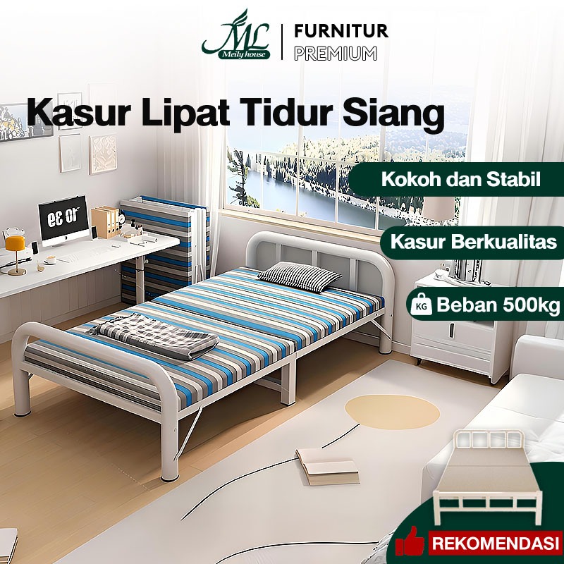 Ranjang Lipat Tempat Tidur dipan Lipat Ranjang Besi Lipat Folding Bed Portabel
