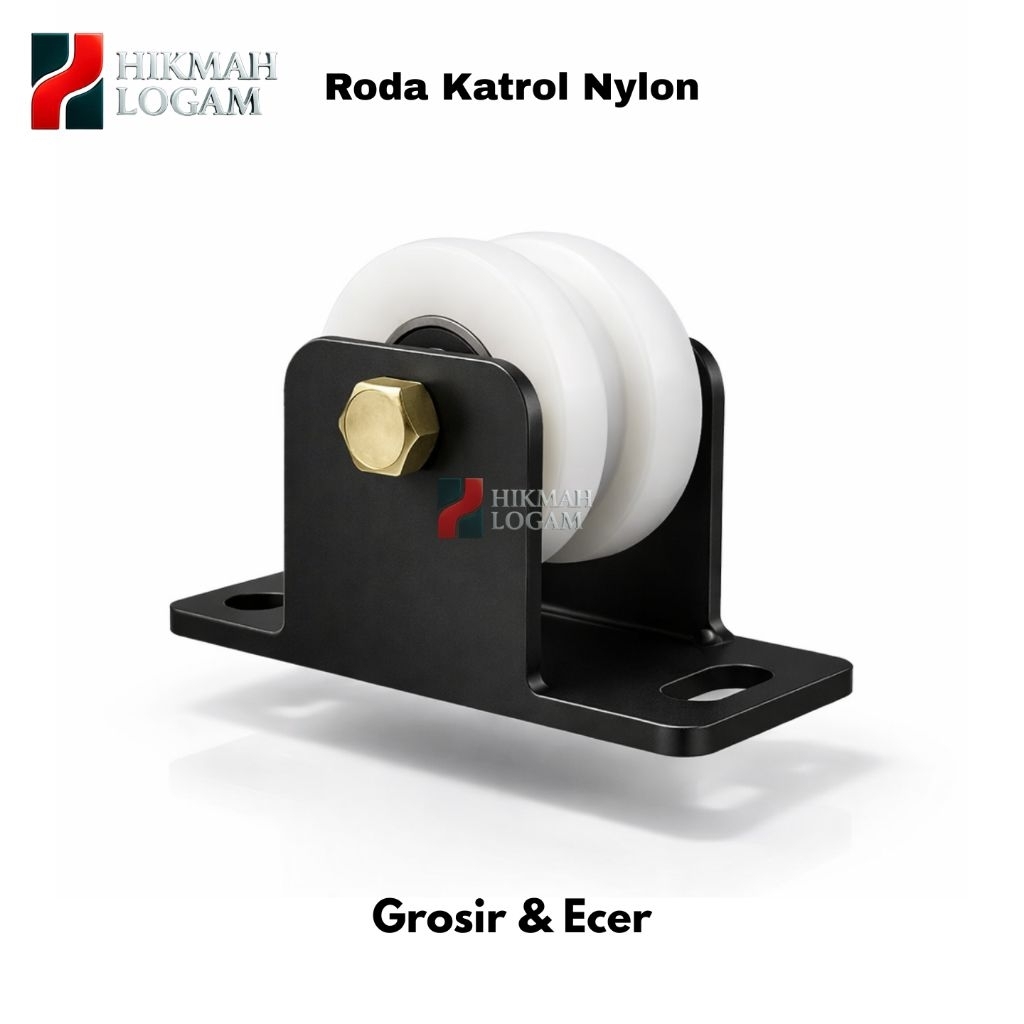 HL - Roda Katrol Tunggal Alat Fitnes Dinding - Roda Nylon Anti Berisik free dynabolt