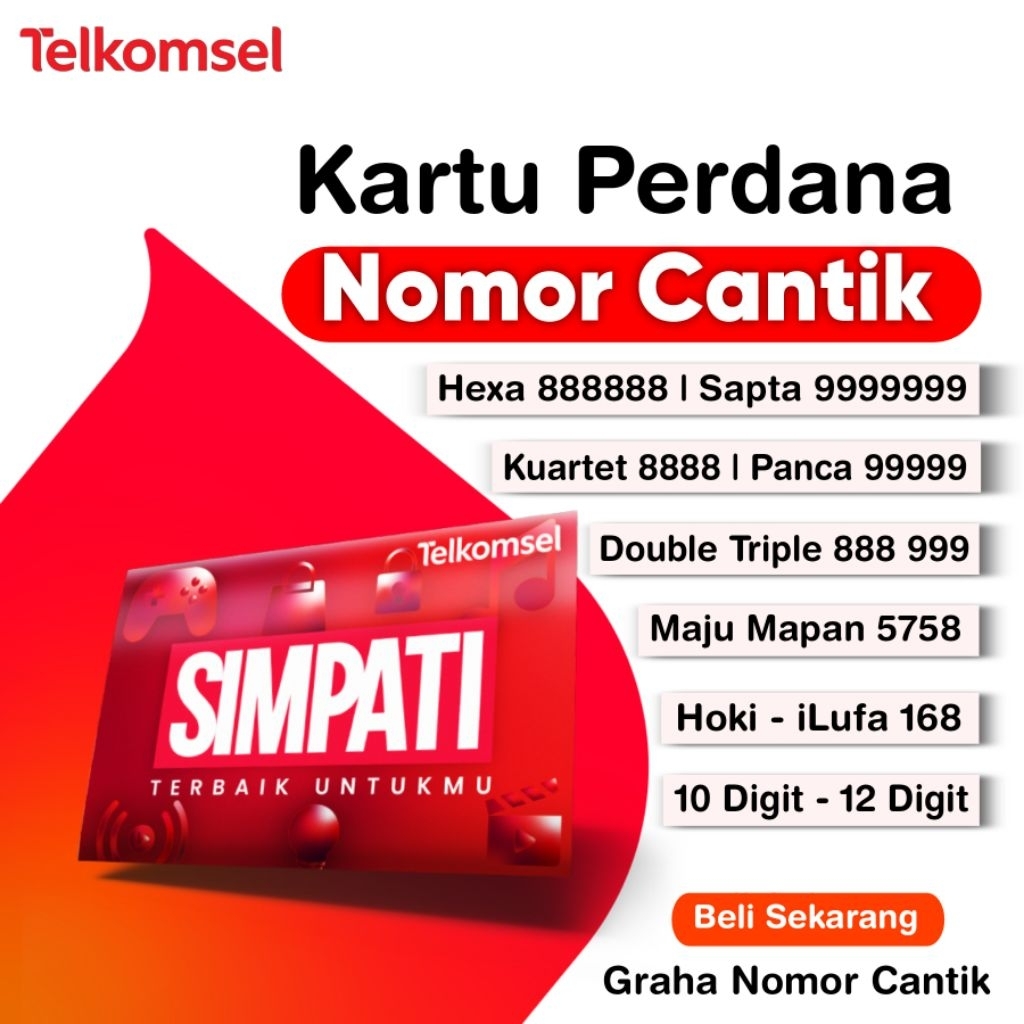 Nomor Cantik Simpati Loop - Nomer Cantik Telkomsel Simpati Loop Cantik Seri Triple  888 999 111 222