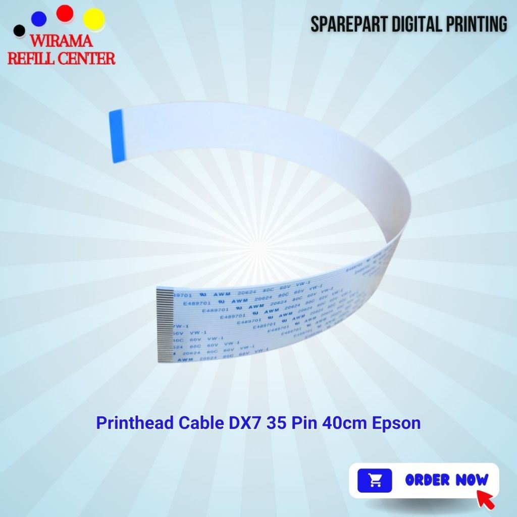 Printhead Cable DX7 35 Pin 40cm Epson