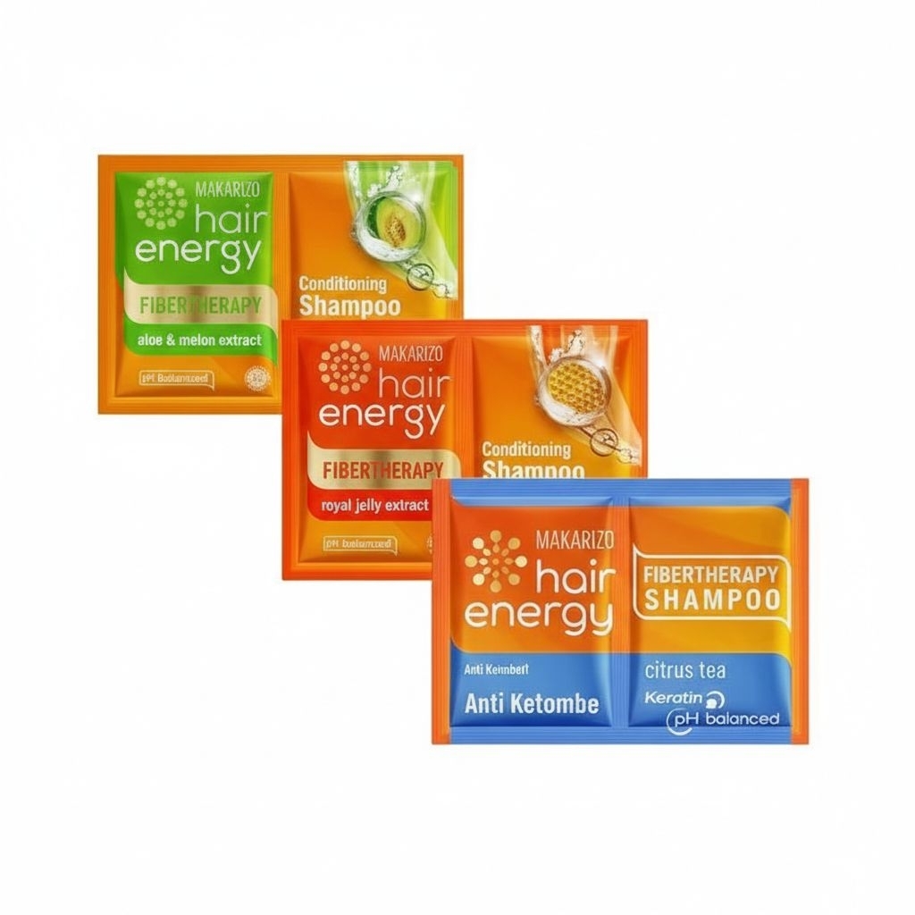 MAKARIZO Hair Energy Fibertherapy Conditioning Shampo Sachet 9mL