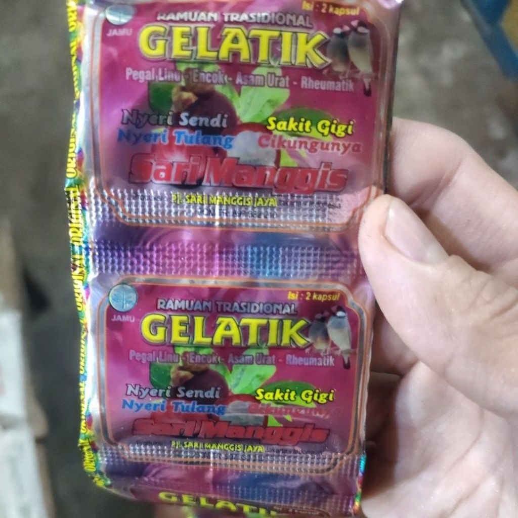 pil manggis atau gelatik sari manggis