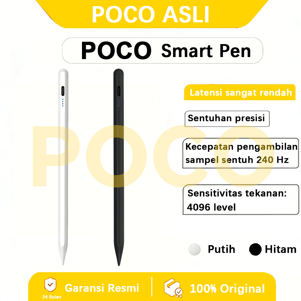 Stylus pen for POCO Pad 5G/Pad X1/Pad M1/Focus Pen POCO Tablet Multifungsi. Alat menggambar dan melu