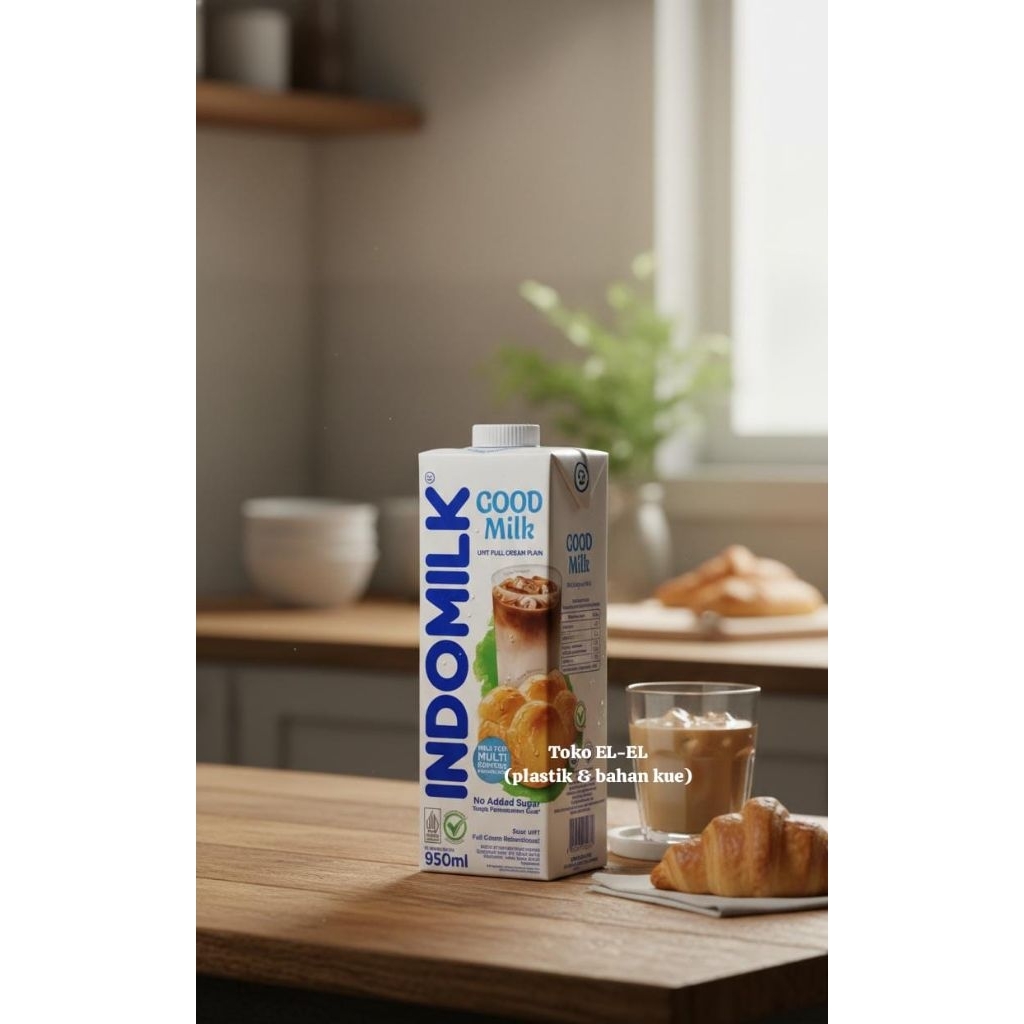 Susu Uht Indomilk Full Cream / Uht Indomilk Plain/ Susu Uht Indomilk Full Cream 950ml