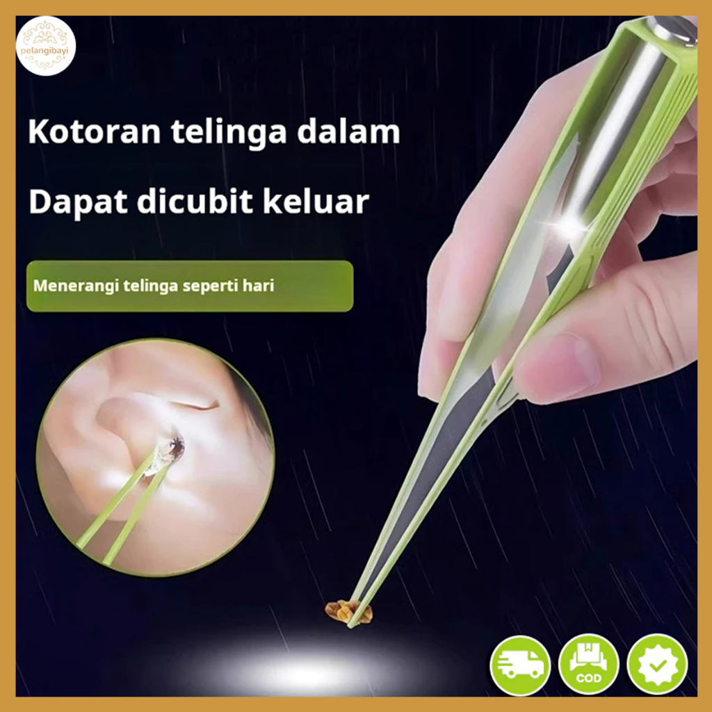 Alat Pembersih Telinga Bercahaya, Penjepit Telinga, Artefak Pembersih Telinga Anak-Anak, Alat Pember