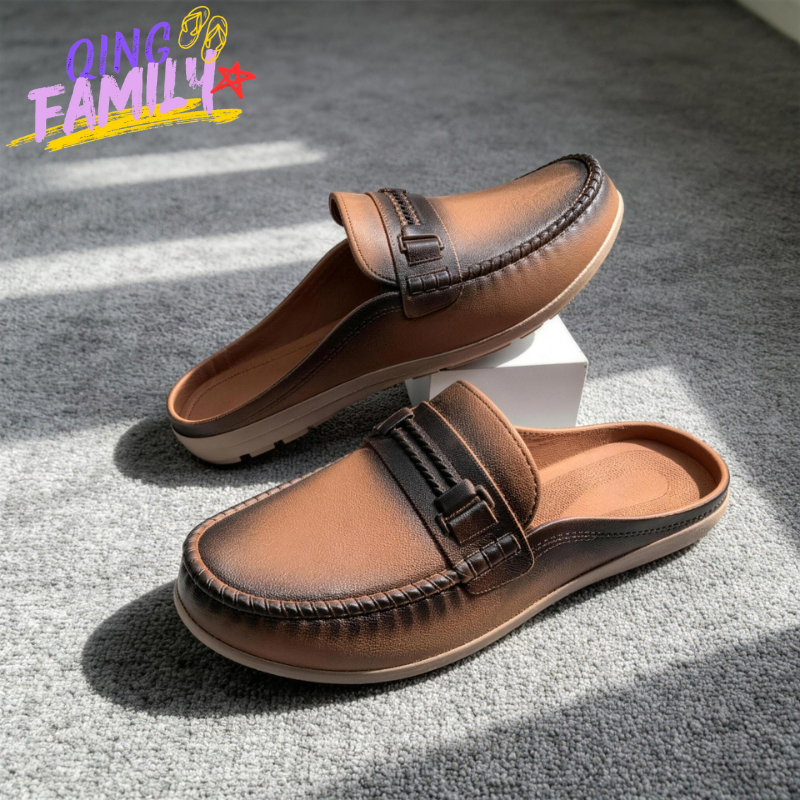 Sandal Dewasa Pria Sepatu Selop Karet