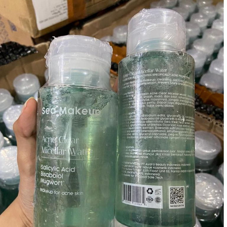 { RIJEK } Sea Makeup Acne Clear Micellar Water – Cleanser Wajah & Penghapus Make Up