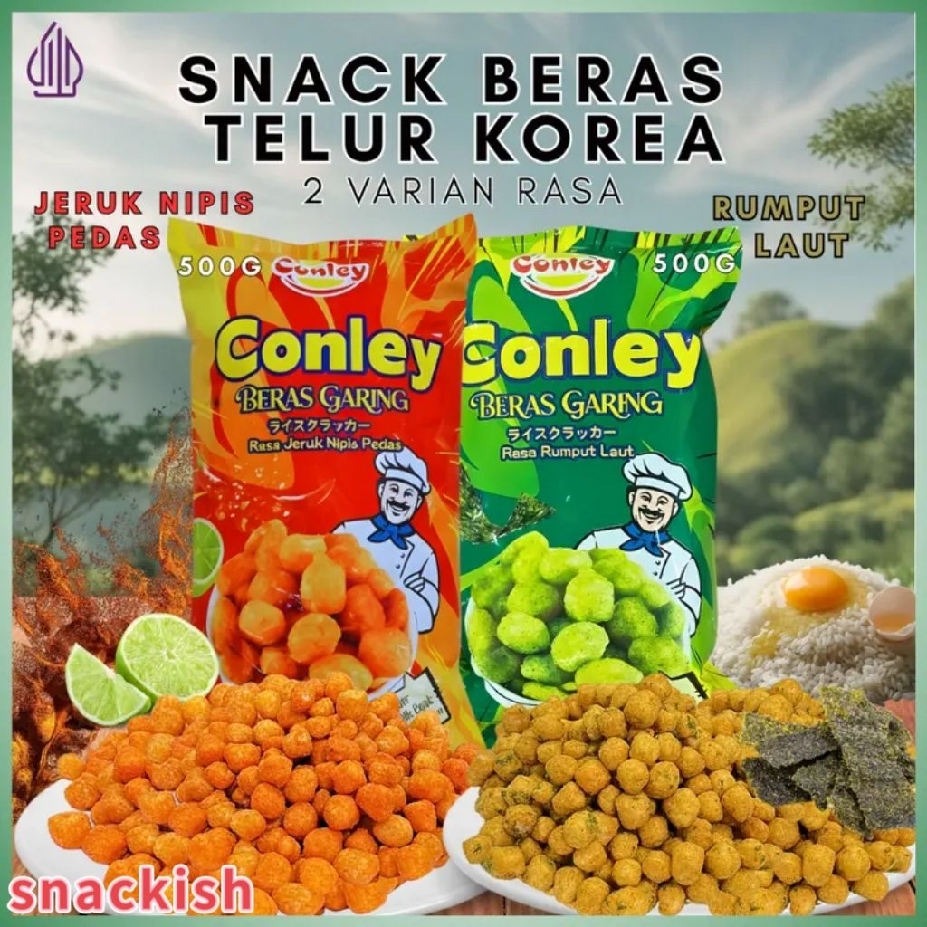 (HALAL)Snack Korea Viral/Snack Beras TelurKorea/Korean Egg Rice Snack/Camilan BerasTelur/Snack Murah