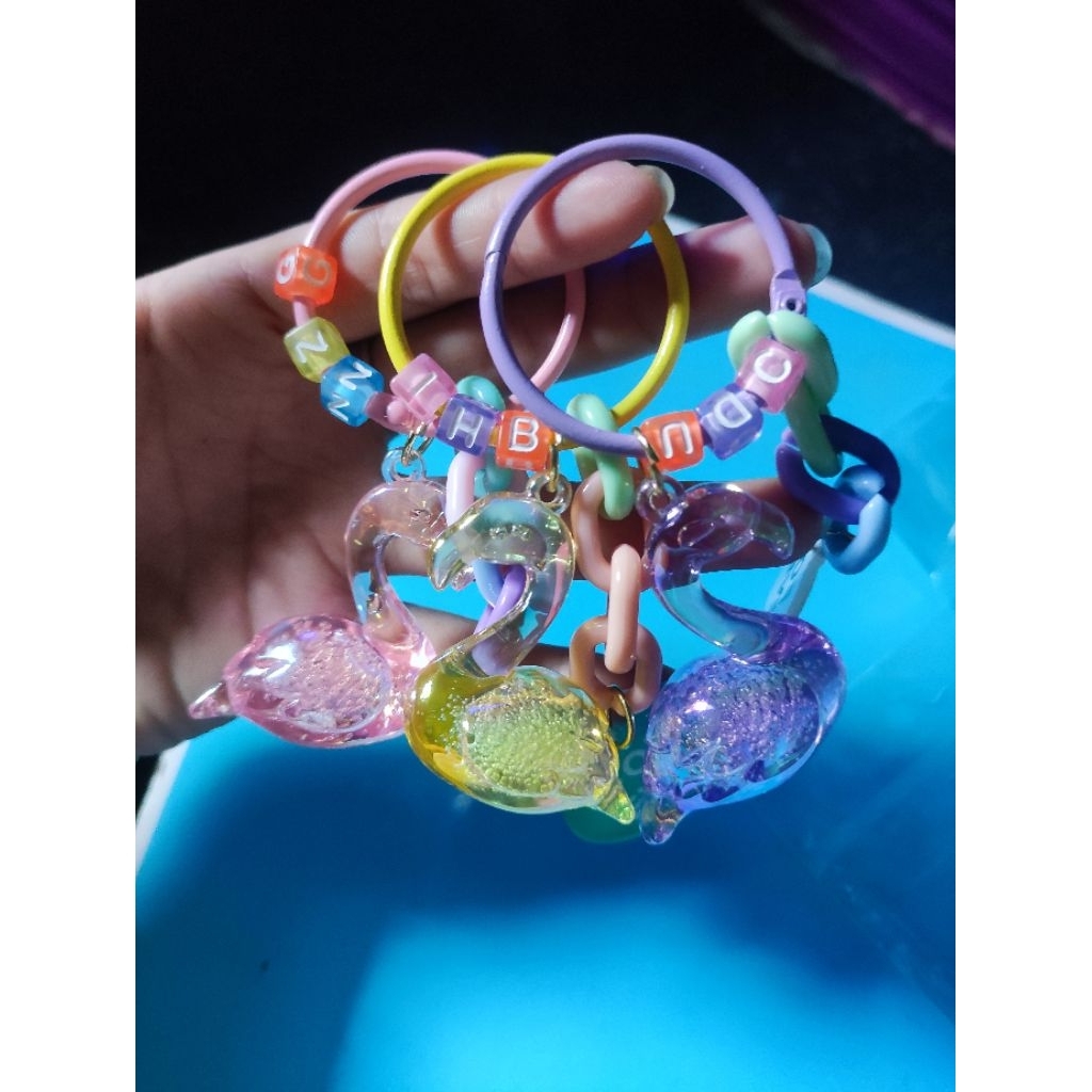 gantungan kunci angsa.angsa mainan