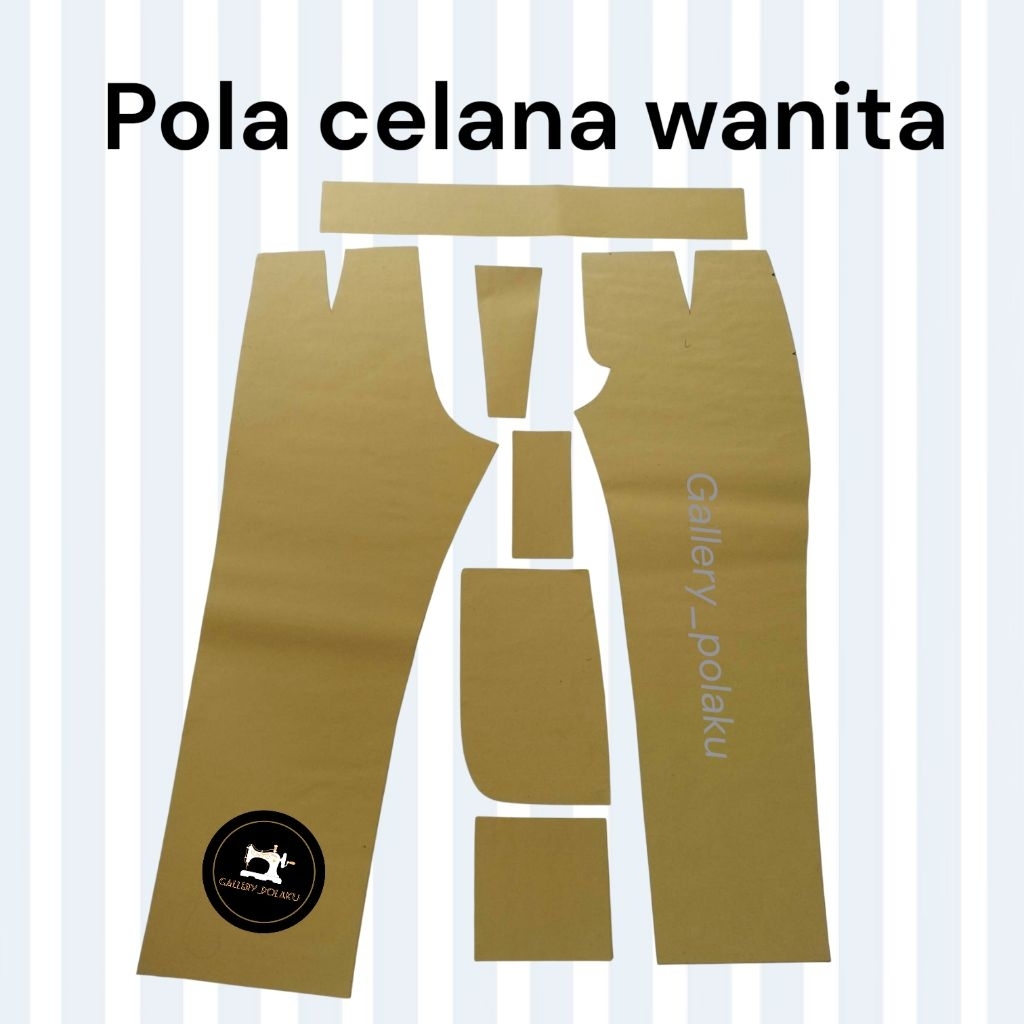 pola instan celana wanita,pola celana formal