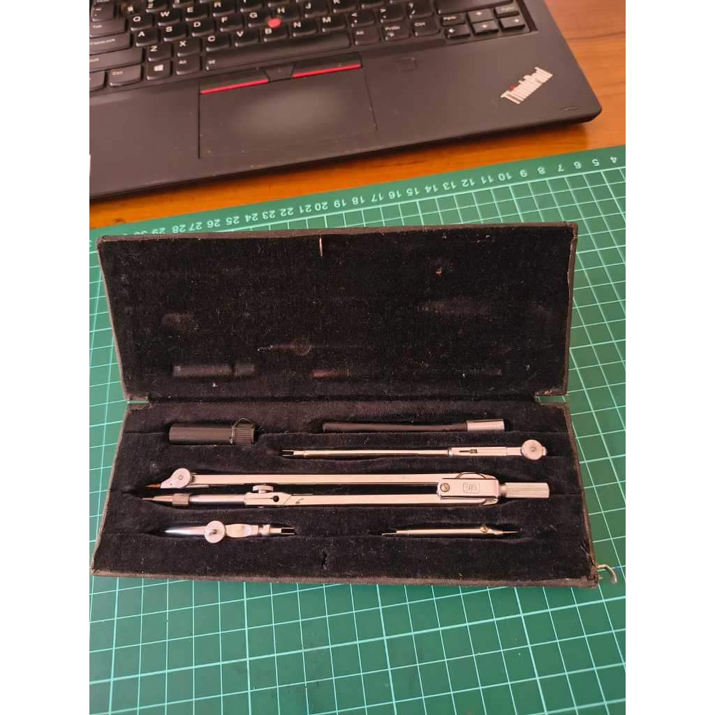 Jangka Set BOFA D406 stainless steel (jadul)