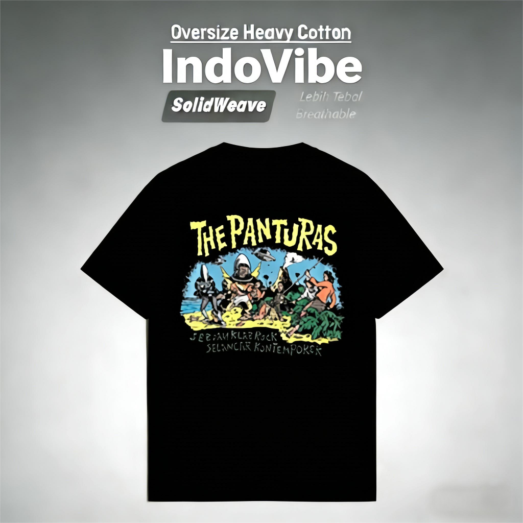 The Panturas - Shaka Alien Tshirt - Black | Original Merchandise