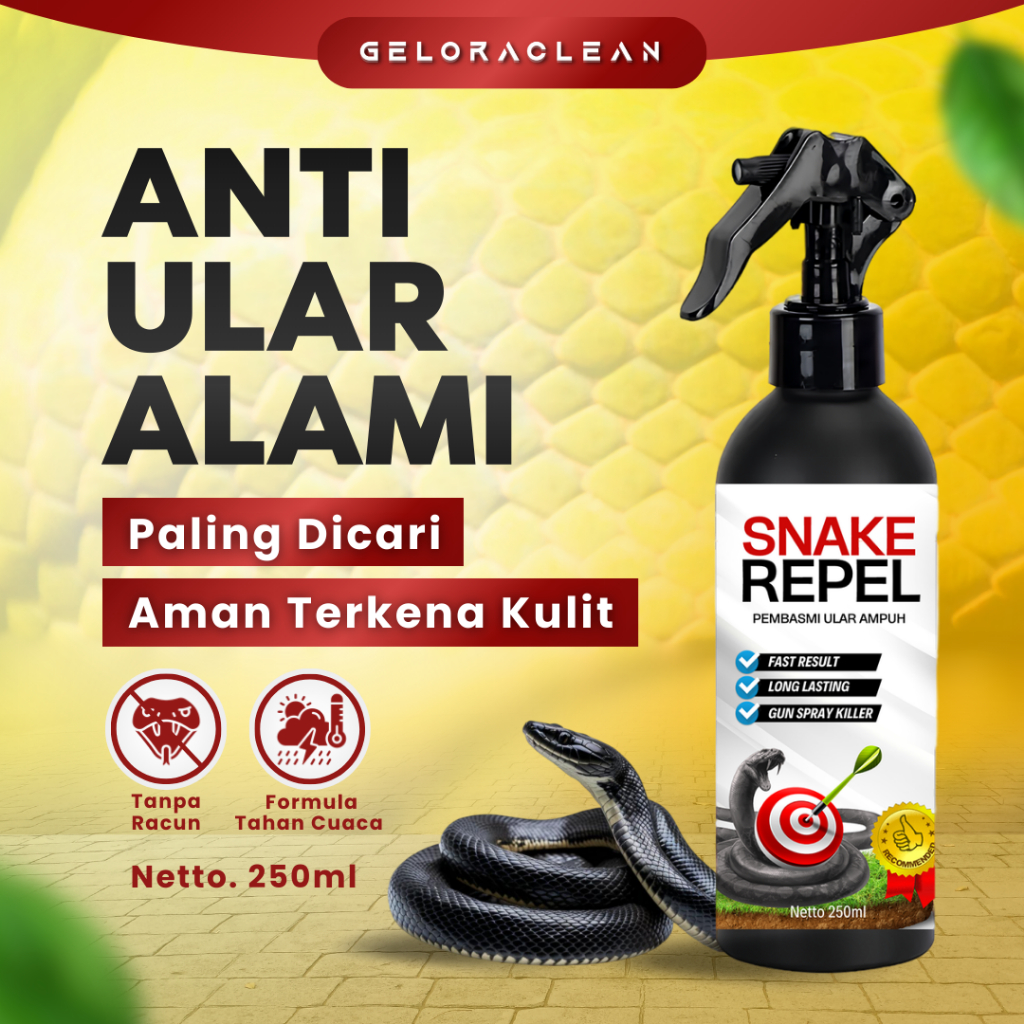 SNAKE REPEL Pengusir Ular Praktis Spray Anti Ular Efektif Tangkal Ular Masuk Rumah Aman Tanpa Racun
