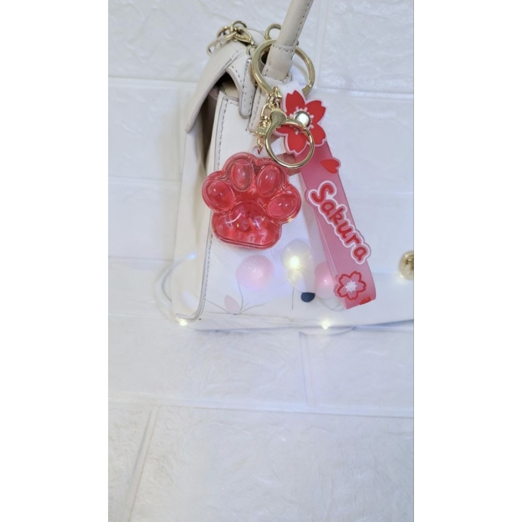 Keychain Air Glitter Aesthetic | Gantungan Kunci Tas & Kunci