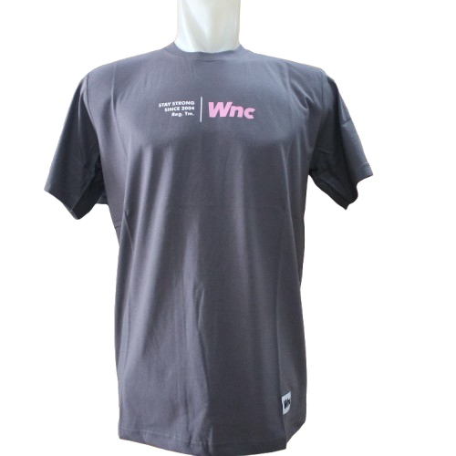 WNC - Kaos Pria Dewasa Distro Original 100% Abu-abu