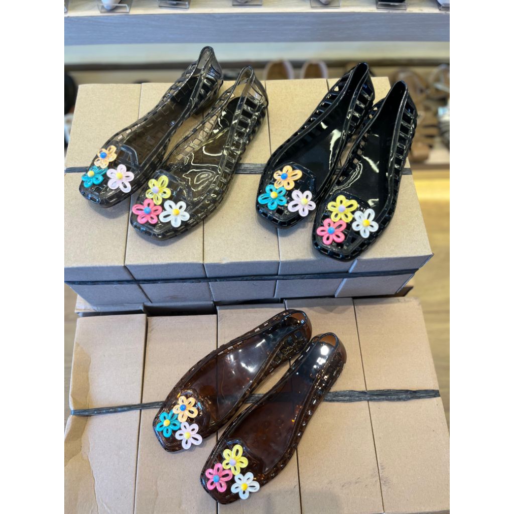 [Wajib turun 1 Size] 1777 sandal jelly bunga sendal jelly sandal wanita korea cantik import jelly be