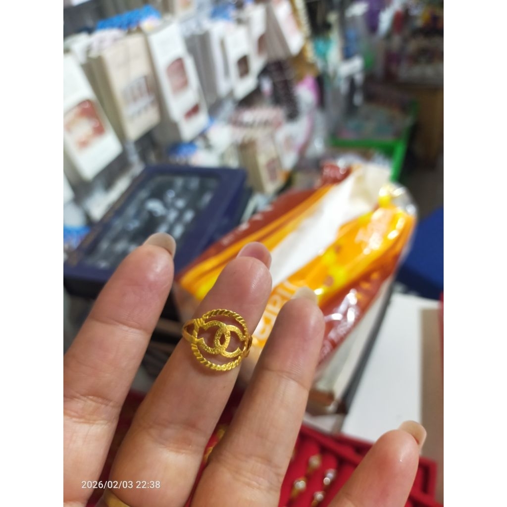 Cincin Koin asli 92 asli uang 500an/kuningan
