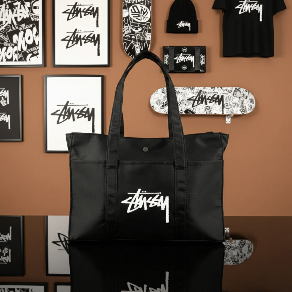 Stussy Magazine Military Colour Totebag - Black Original