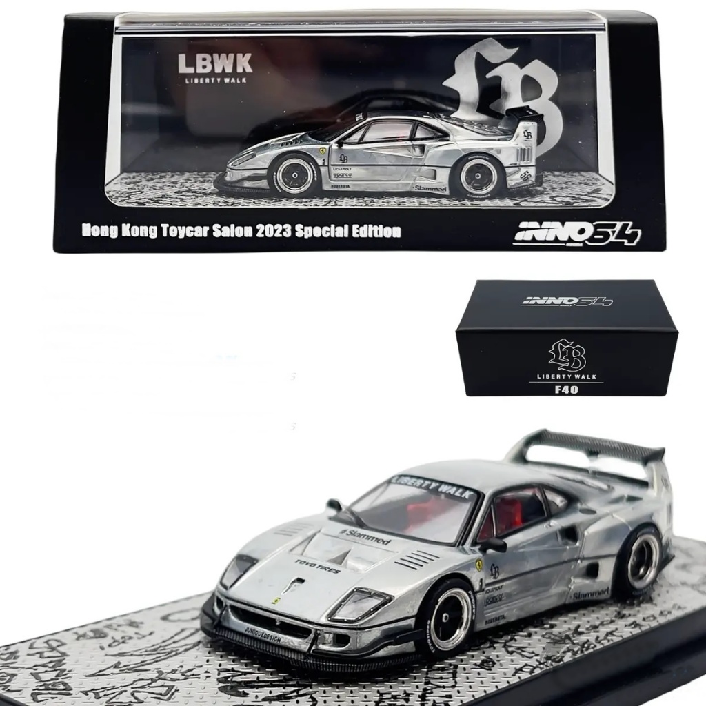 Inno 1/64 LBWK F40 Chase car Hong Kong Toycar Salon 2023