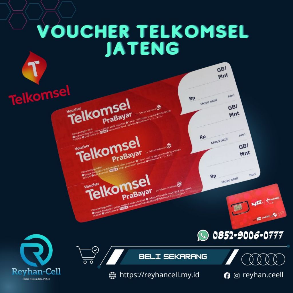 Voucher Telkomsel Kuota Lokal Jateng - Harga Murah Kuota Besar