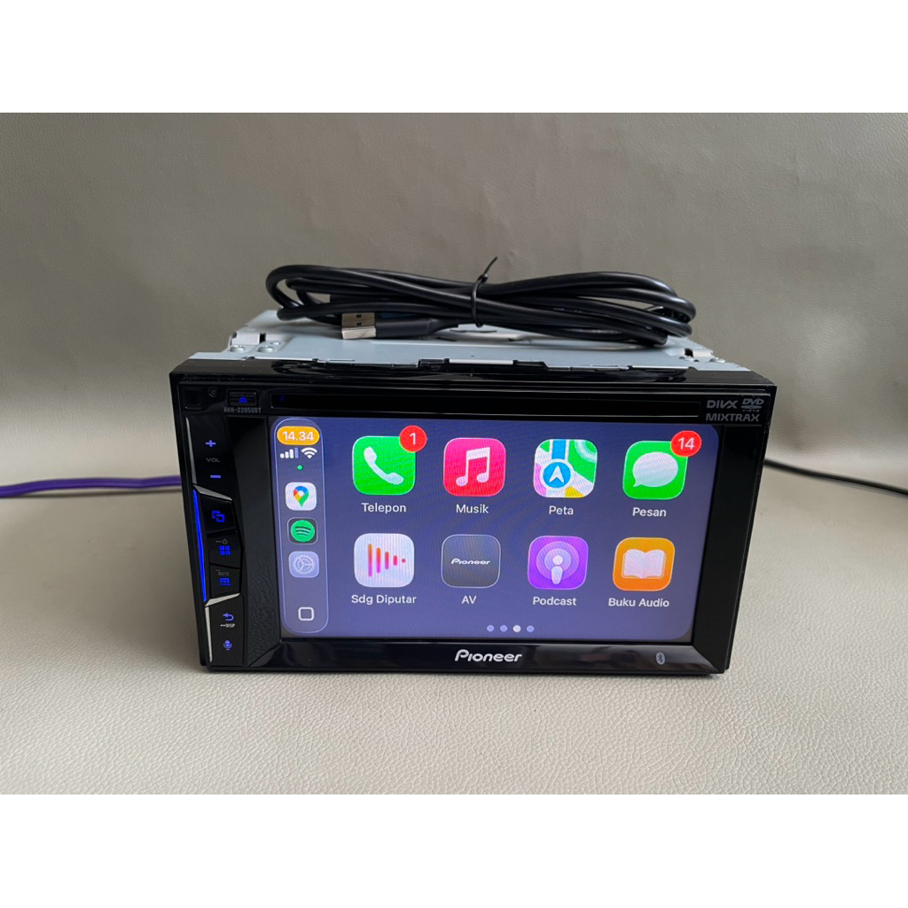 Head Unit Pioneer Avh Z2050bt Carplay android auto