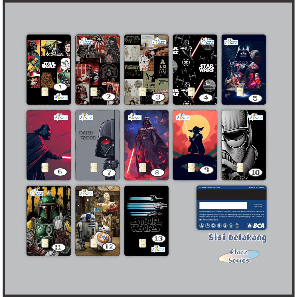 Kartu eMoney eToll Tapcash BRIZZI edisi Star Wars - Cust Printing